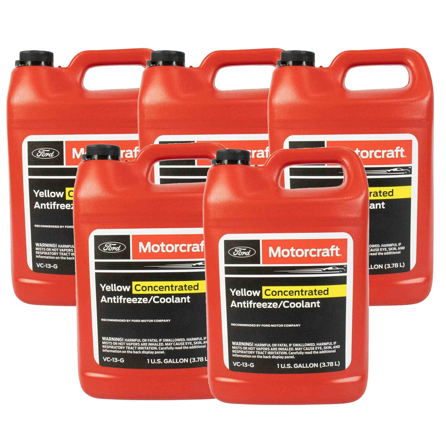 Motorcraft OEM Yellow Concentrated Antifreeze / Coolant - 5 Gallon