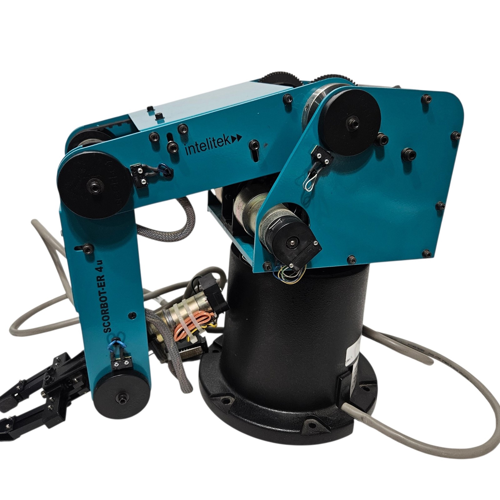 INTELITEK SCORBOT-ER4u Robotic Arm + Controller 000413 + Teach Pendant 001704