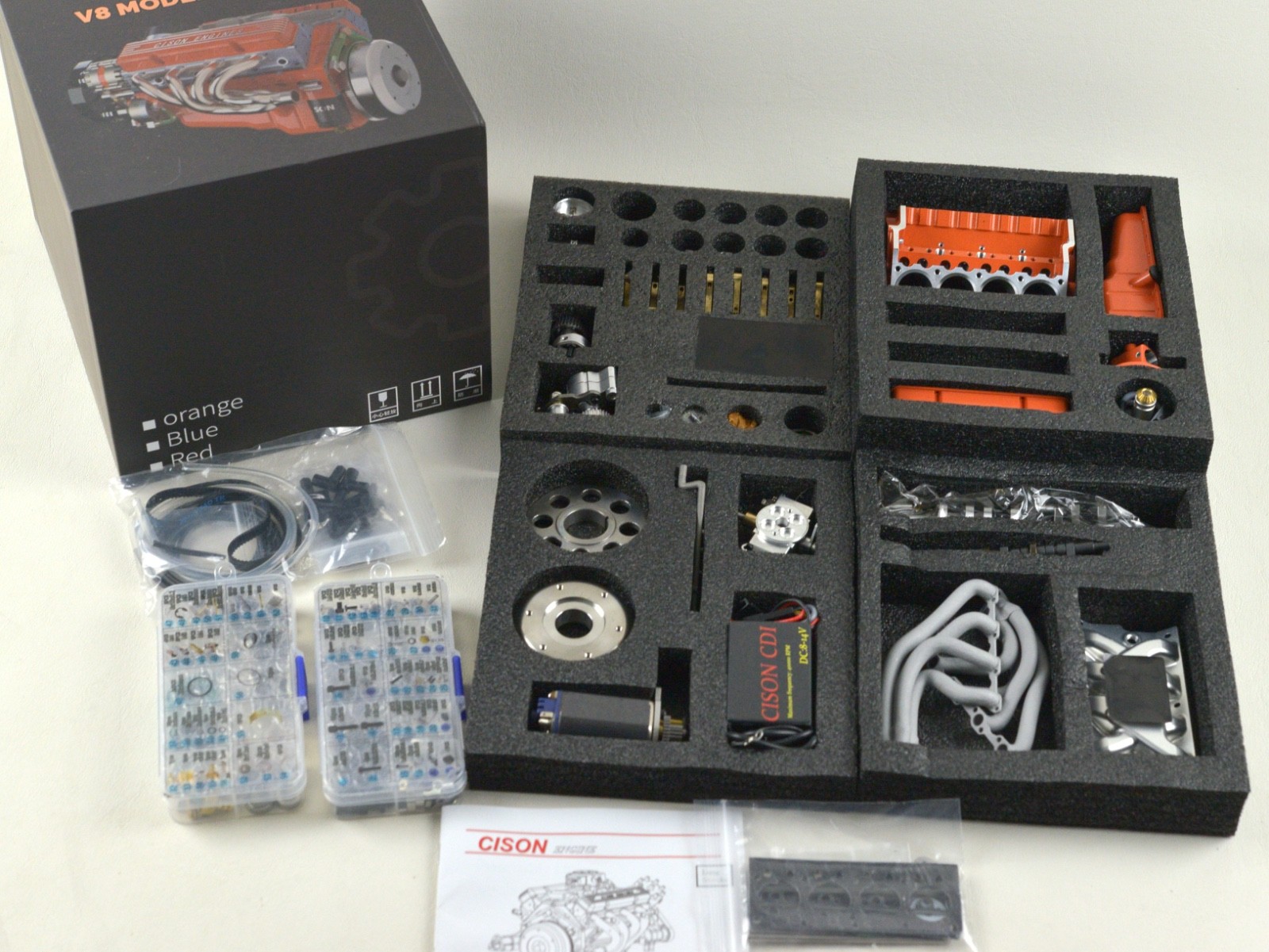 CISON V8 44cc 1/6 SCALE GASOLINE INTERNAL COMBUSTION ENGINE