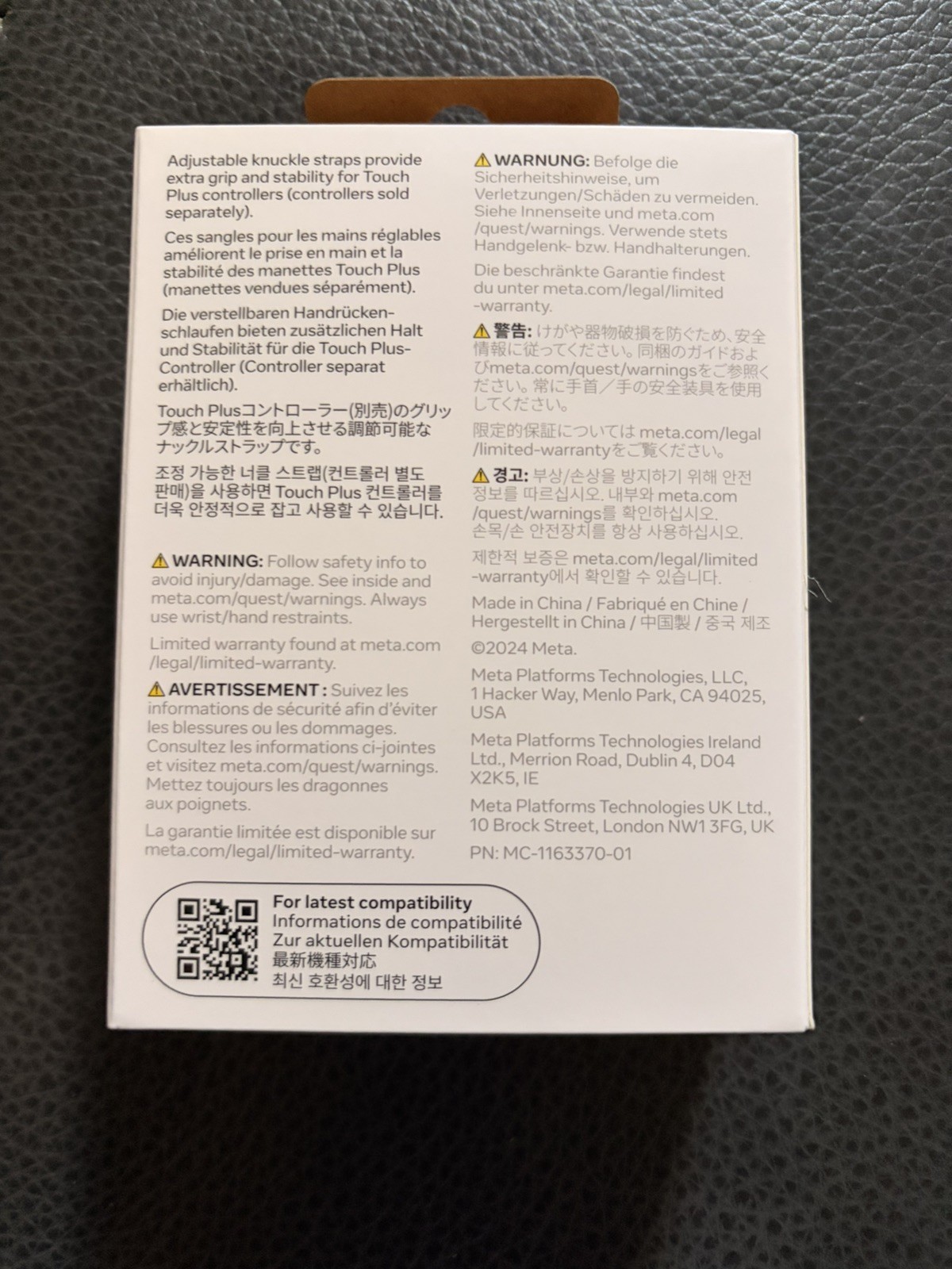 Meta Quest Active Straps (for Touch Plus Controllers)