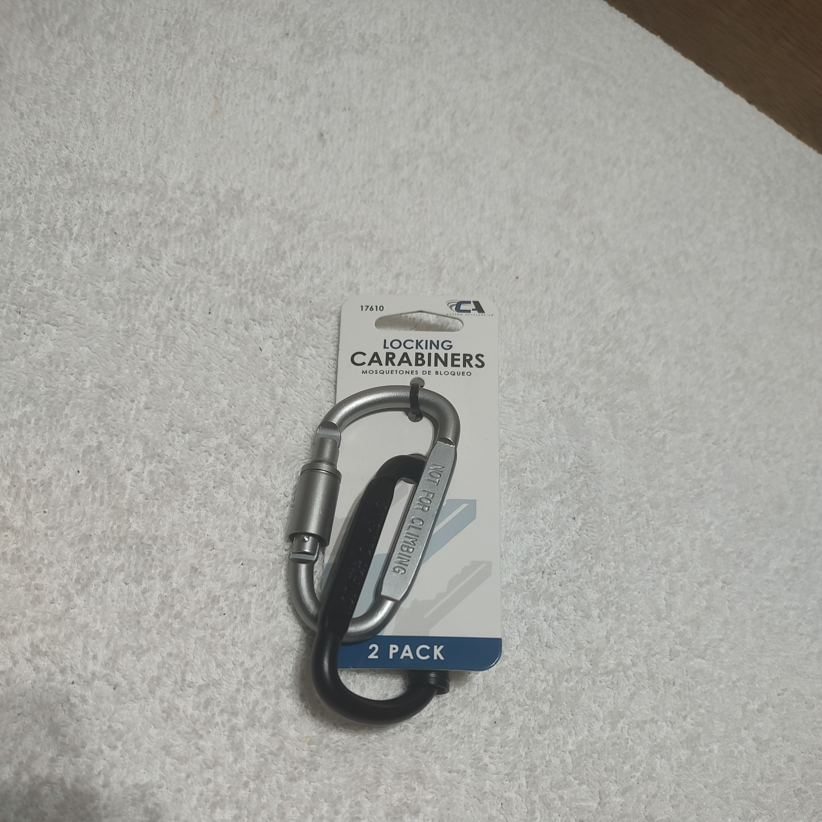 Utility Series 17610 Metal Locking Carabiner "NOT FOR CLIMBING"