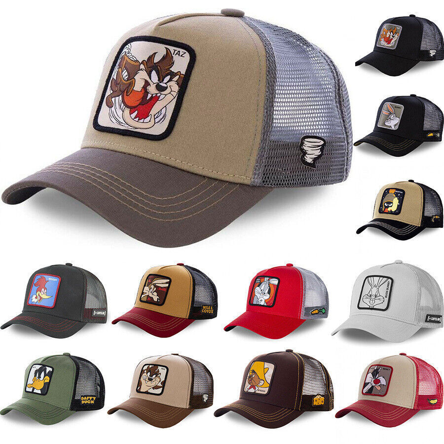 Animal Printed Trucker Baseball Cap Hat Snapback Mesh HipHop Style for Men Women
