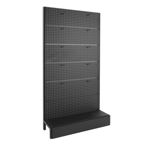 Black Metal Peg Board Display Stand Retail Display Rack Display Stand With Hooks