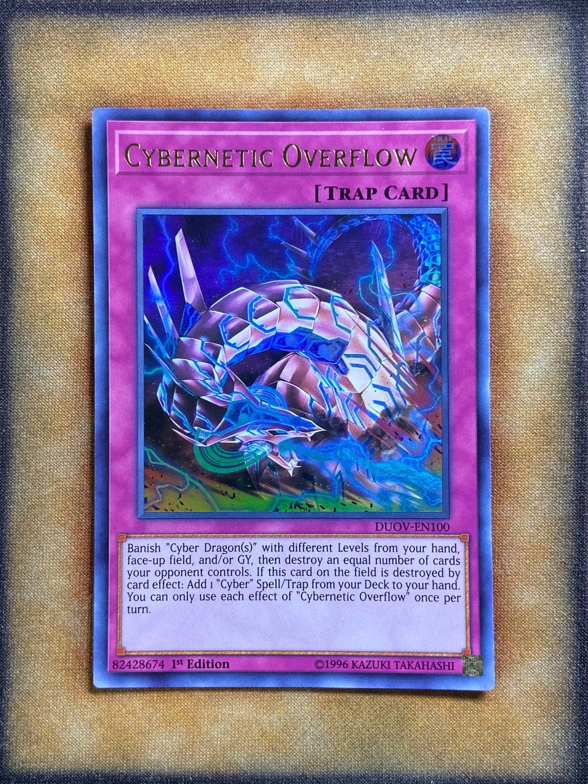 Yugioh Cybernetic Overflow DUOV-EN100 Ultra Rare 1st Ed NM