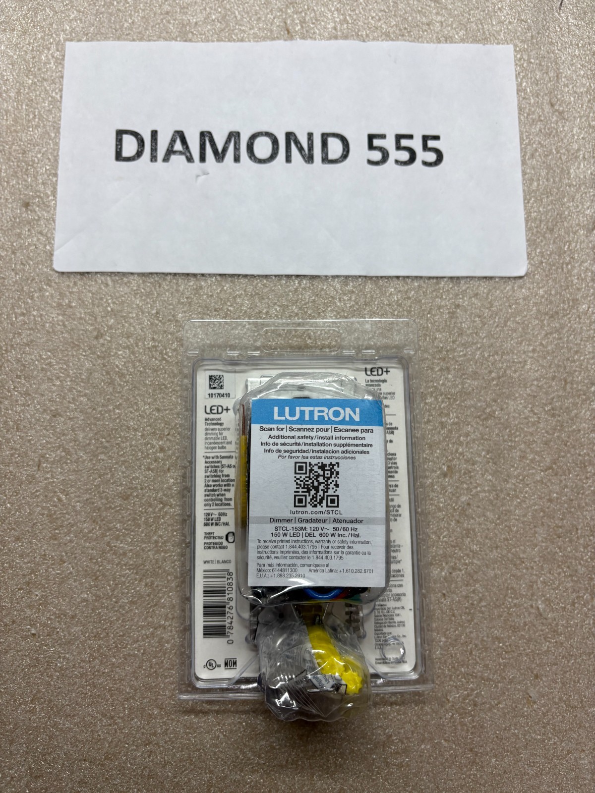 Lutron Sunnata LED+ Touch Dimmer - White (STCL-153MH-WH) | 0838