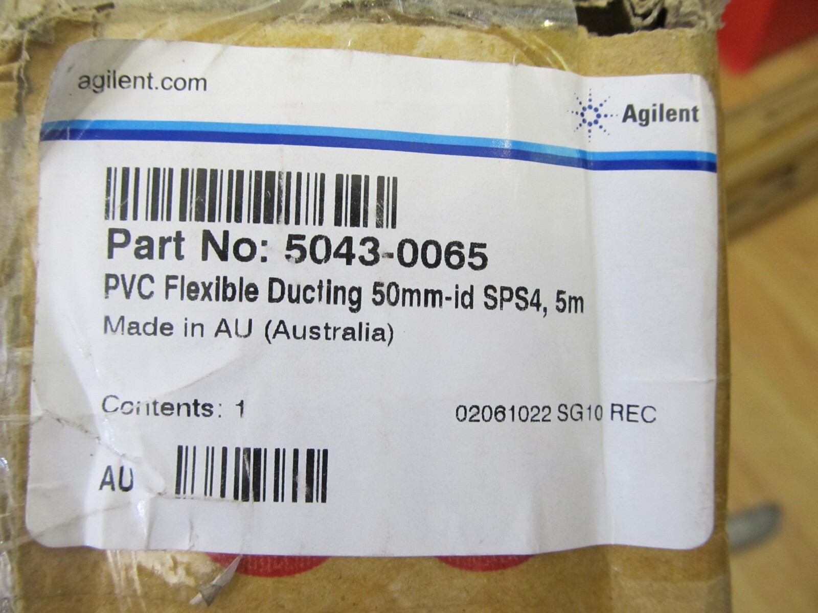 Agilent 5043-0065 PVC Flexible Ducting 50 mm id, 5 m for SPS 4 - FAST SHIPPING