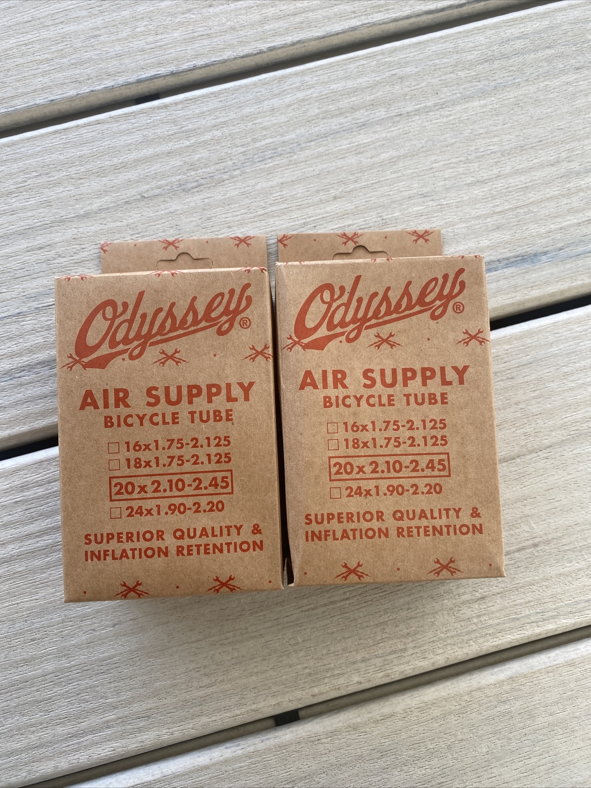 PAIR OF ODYSSEY BMX BIKE AIR SUPPLY BICYCLE INNER TUBE 20x2.10-2.45" Bmx Bikes