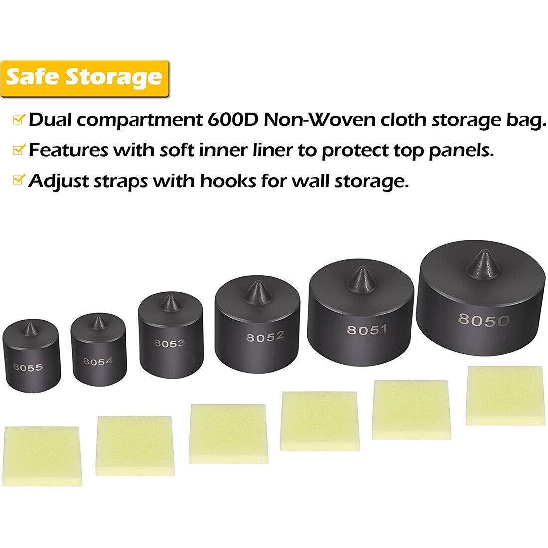 8056 for Grip-O-Matic Puller Push-Puller Gear Bearing Puller Shaft Protector Set