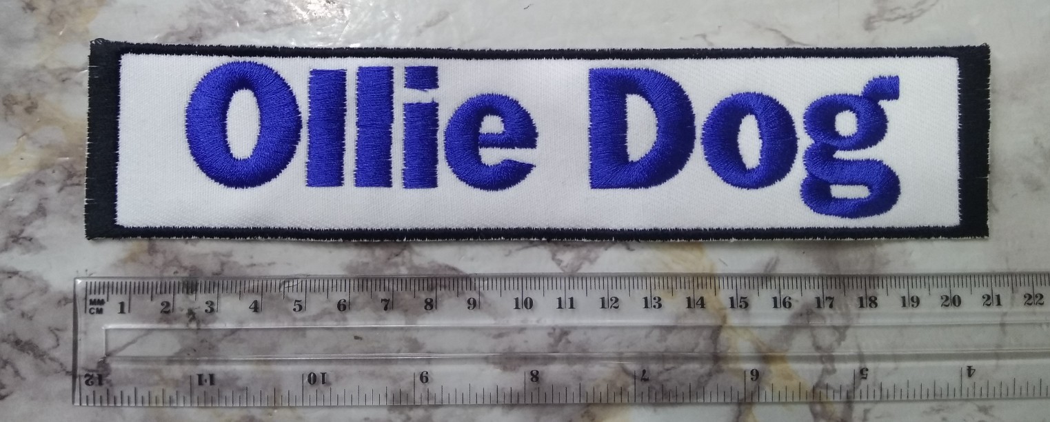 **CUSTOM** Personalised Name Embroidery Sew on Patch Large Size Bag Shirt Jacket