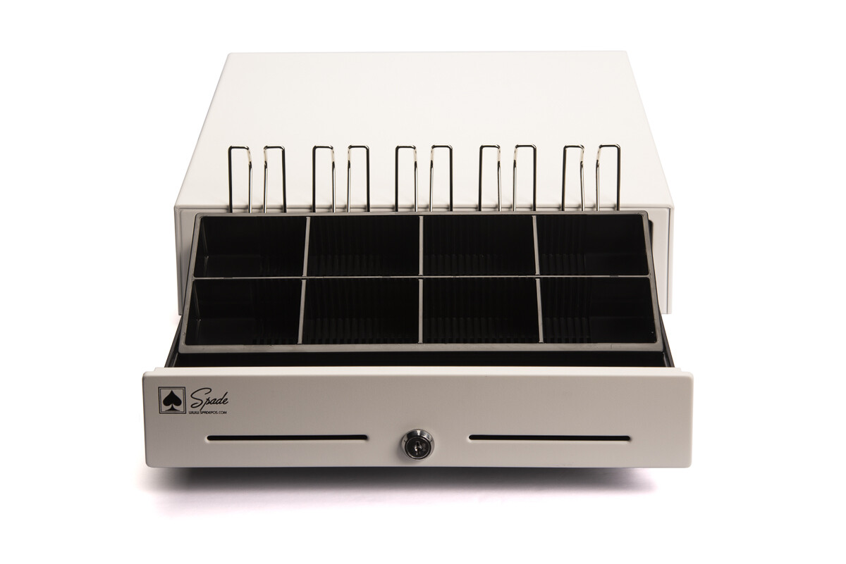 Spade POS Cash Drawer Regular White