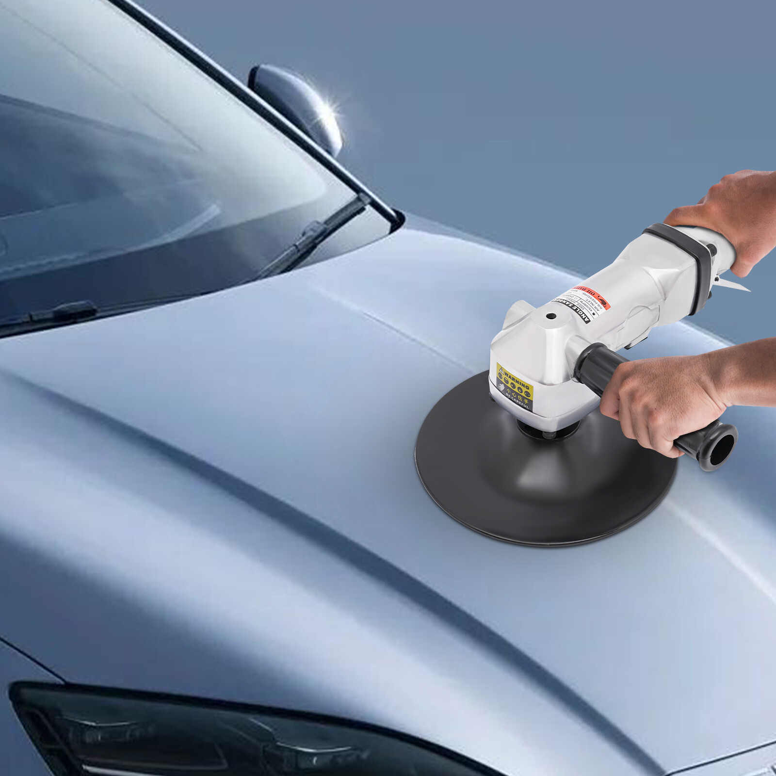7 Inch Pneumatic Angle Sander Polishing Machine Air Angle Floor Stones Grinder~