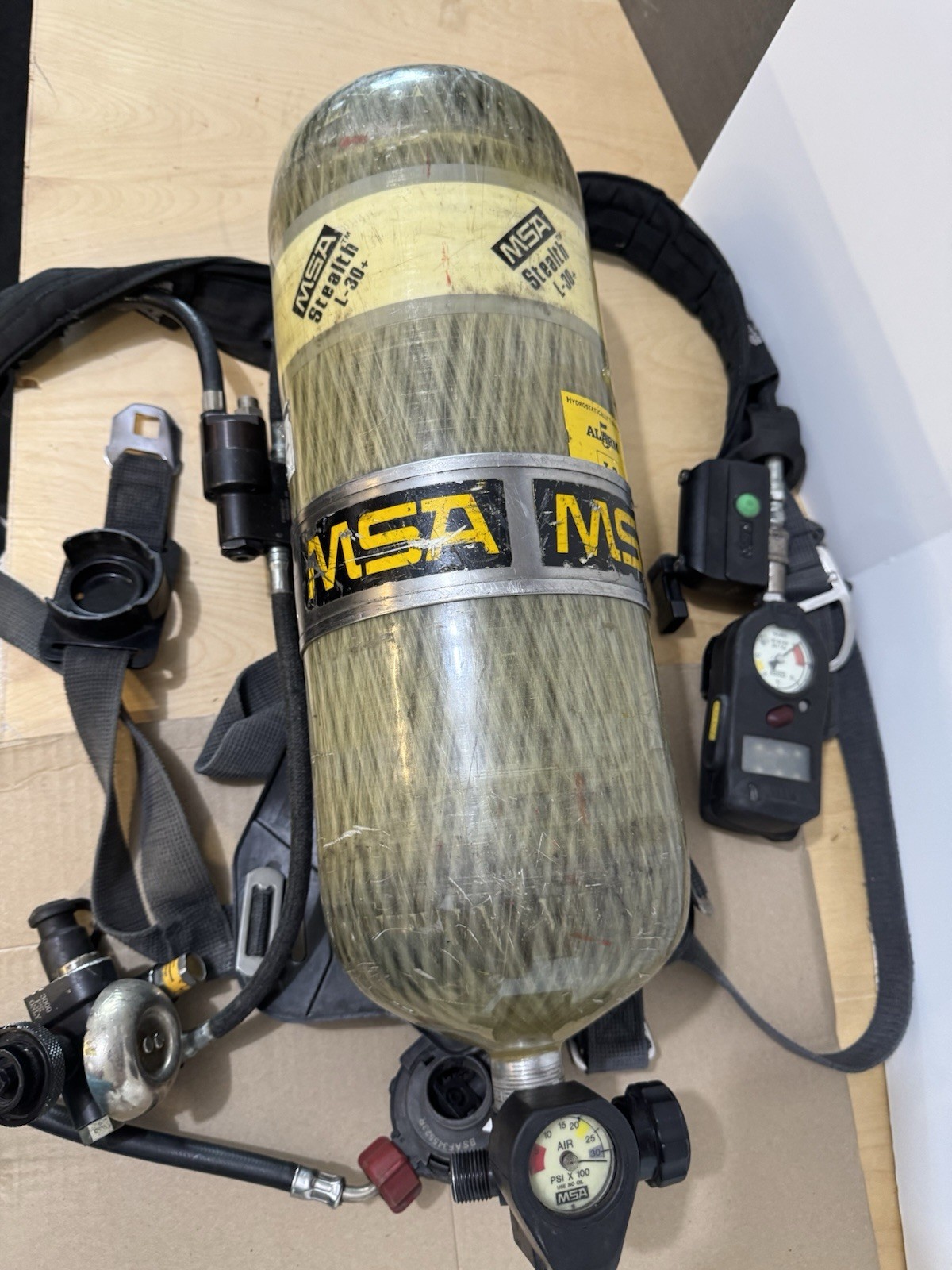 MSA  SCBA Air Pack w/Tank And Mask. Fast Shipping!