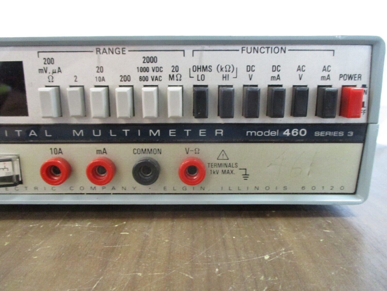 Simpson Series 5 Digital Multimeter 460D *Cracked* New Surplus