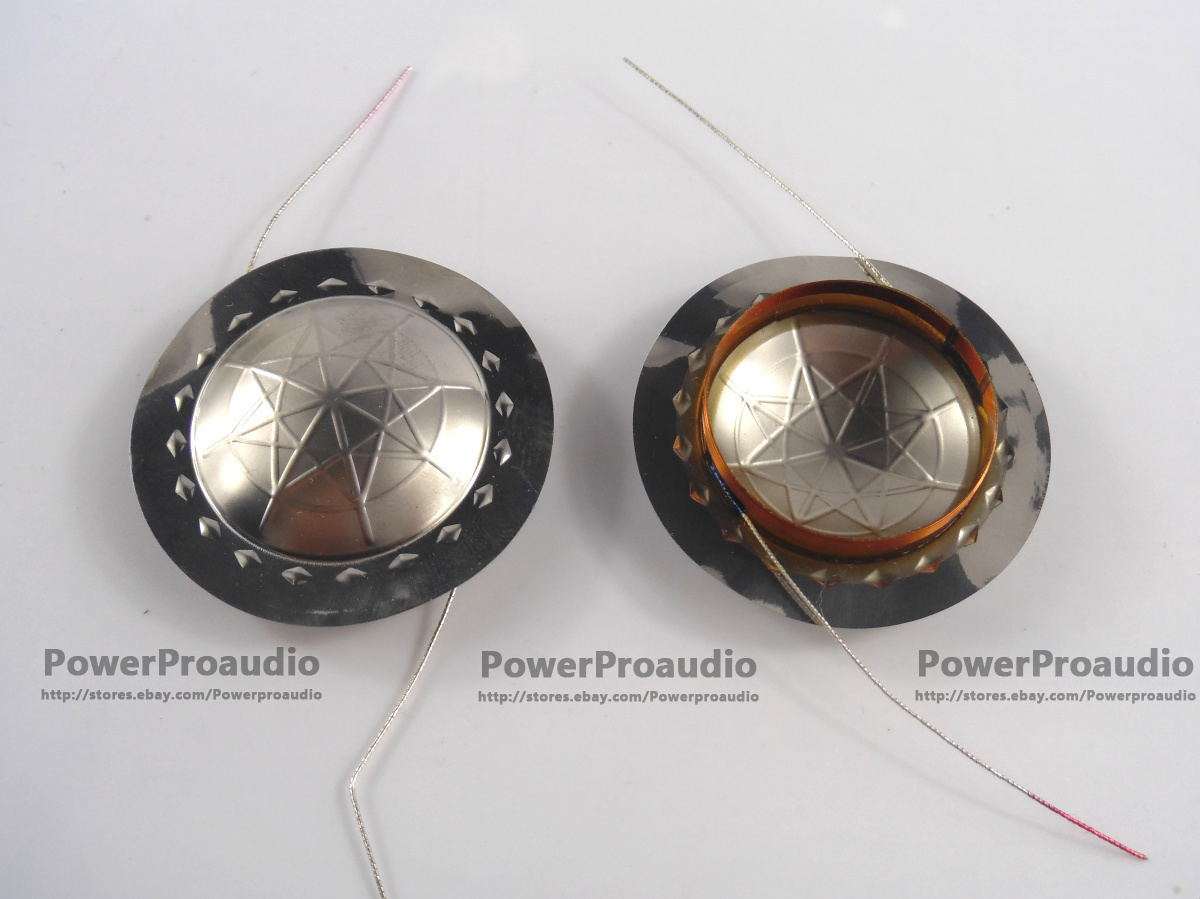 2 pcs 25.5mm 1" Diaphragm Titanium Tweeters Voice coil 8 ohm 25.4mm Round Wire
