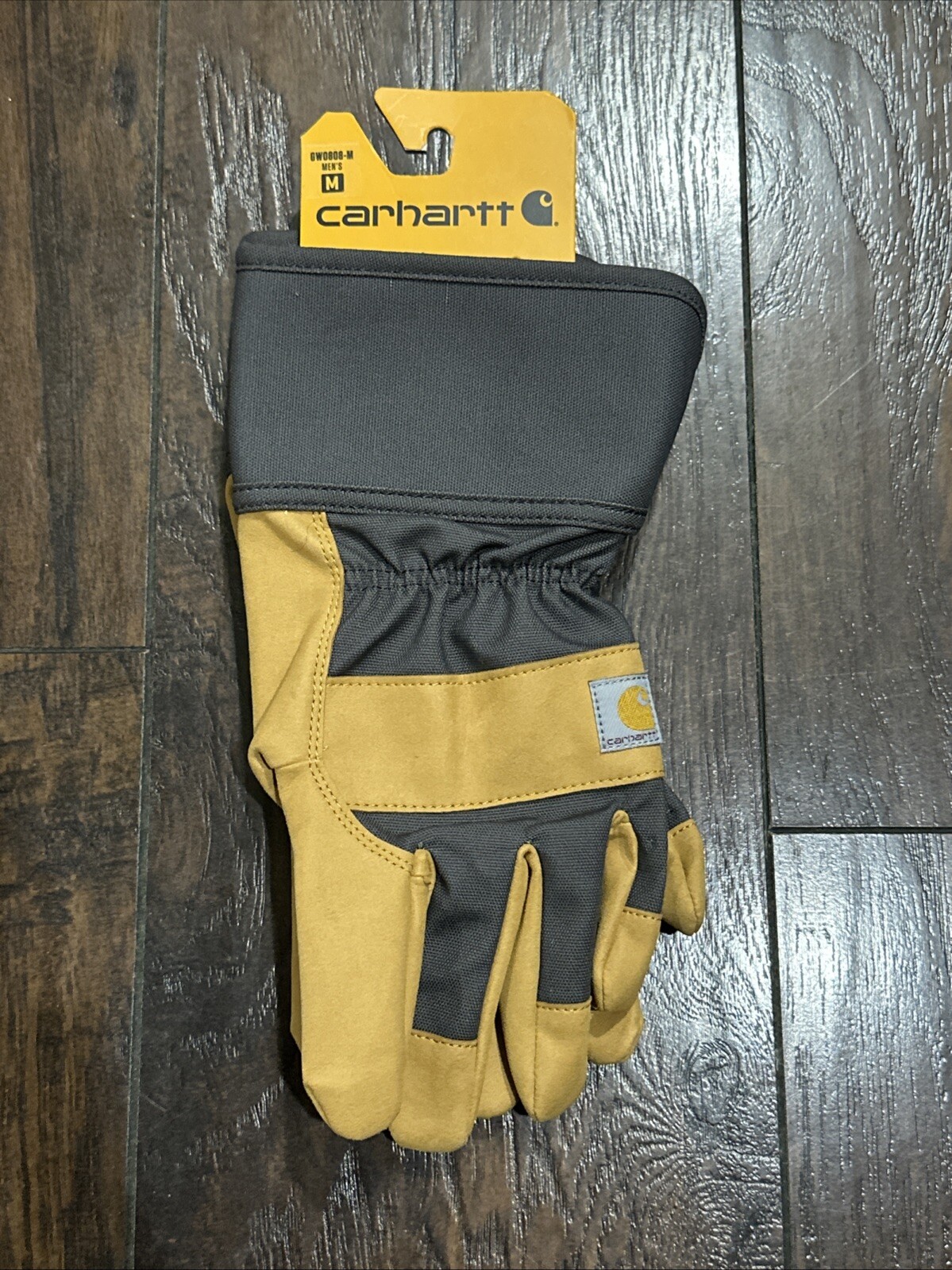 Carhartt Rugged Flex Synthetic Leather Safety Cuff Work Gloves Medium NWT GW0808