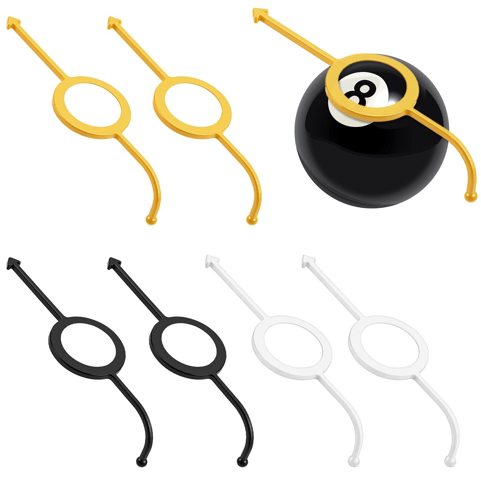 Pool Shot Aiming Aid 9Pcs Precision Billiards Trainer Device Accessory
