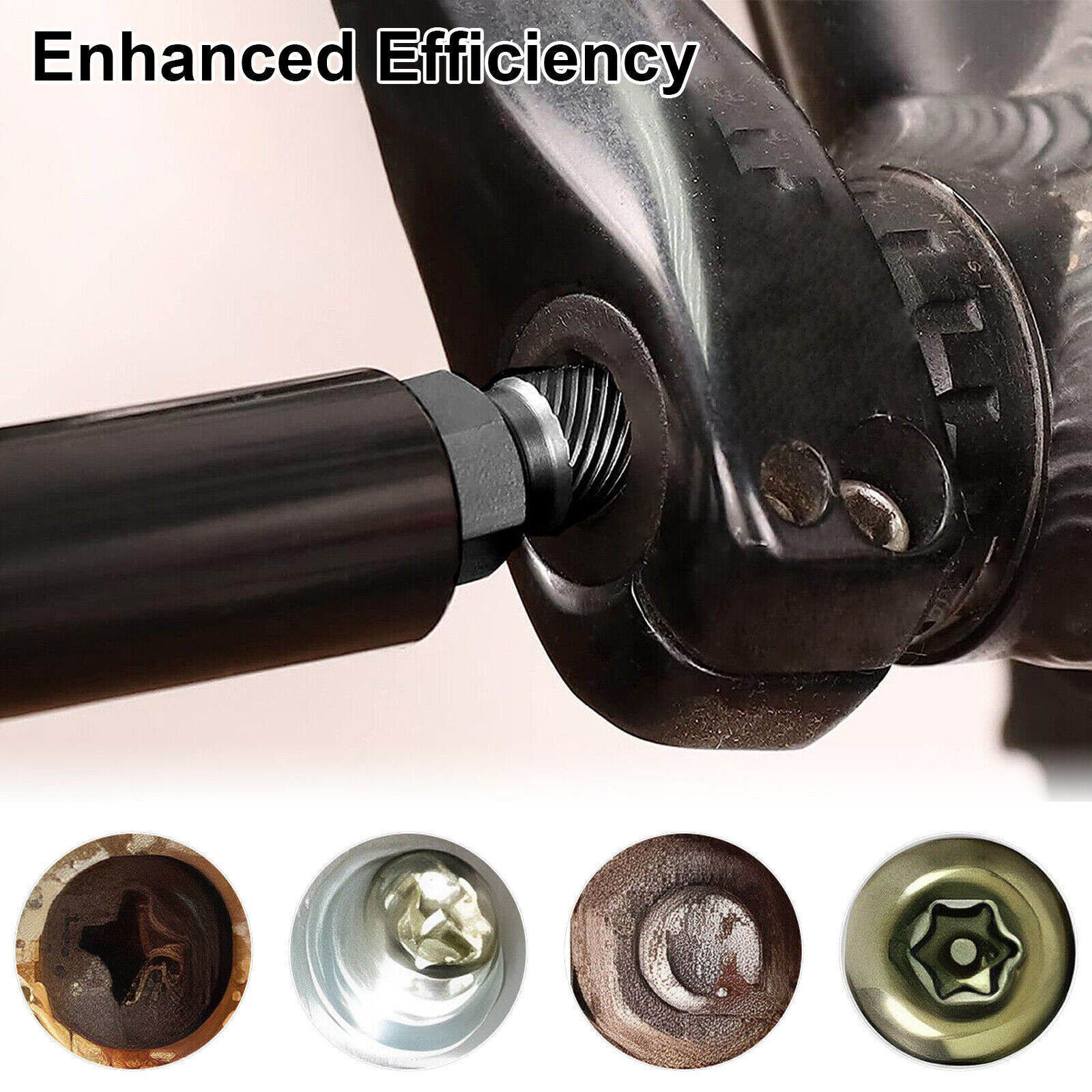 10 Pcs Screw Extractor Set, Hex Head Easy Out Bolt Extractor Set, Multi-Spline