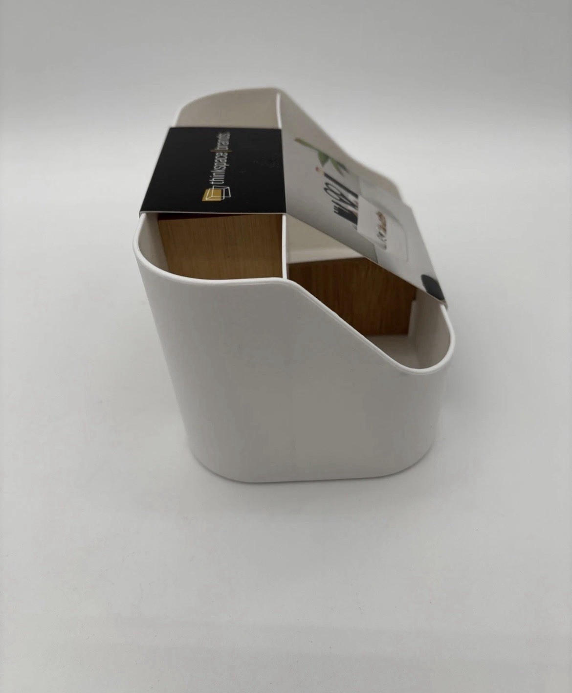 Thinkspace Desk Organizer 5 Compartment White Storage Caddy Office Supplies NEW