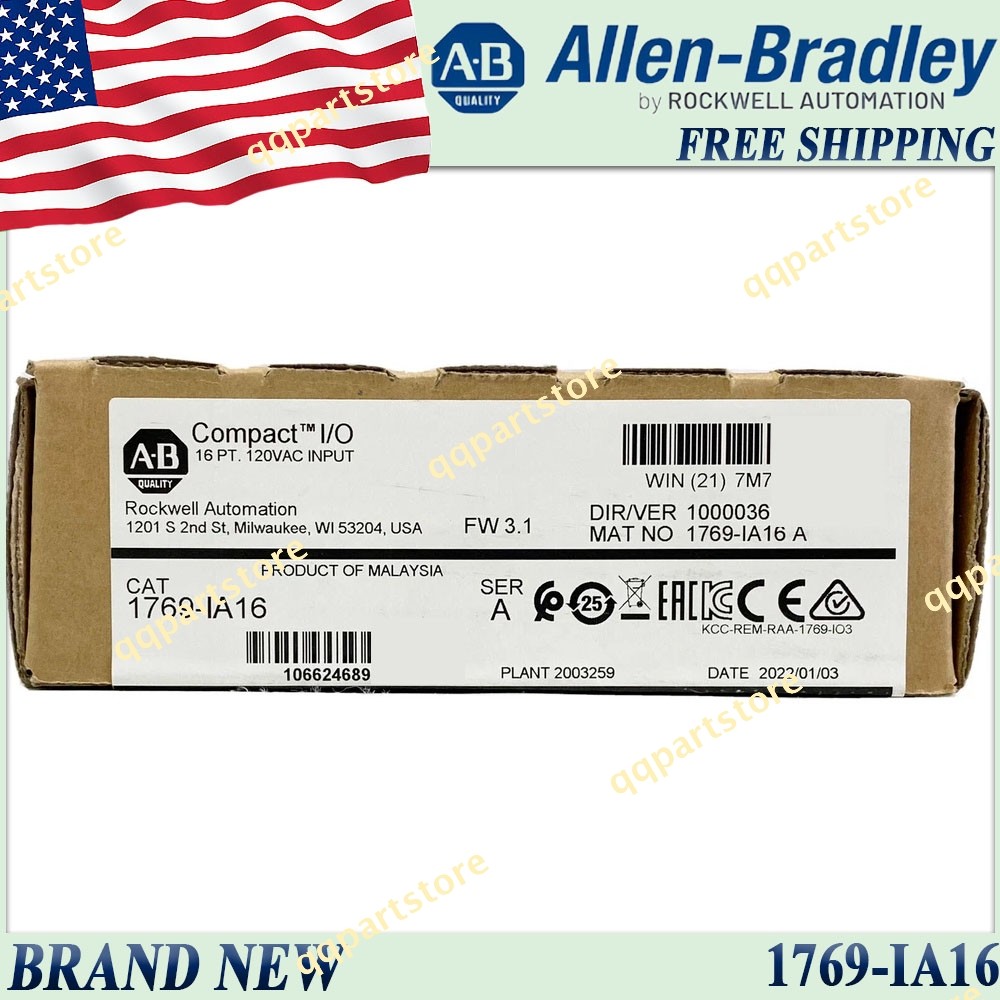 New Factory Sealed 1769-IA16 SerA CompactLogix 16 Pt 120VAC D/I Module 1769IA16