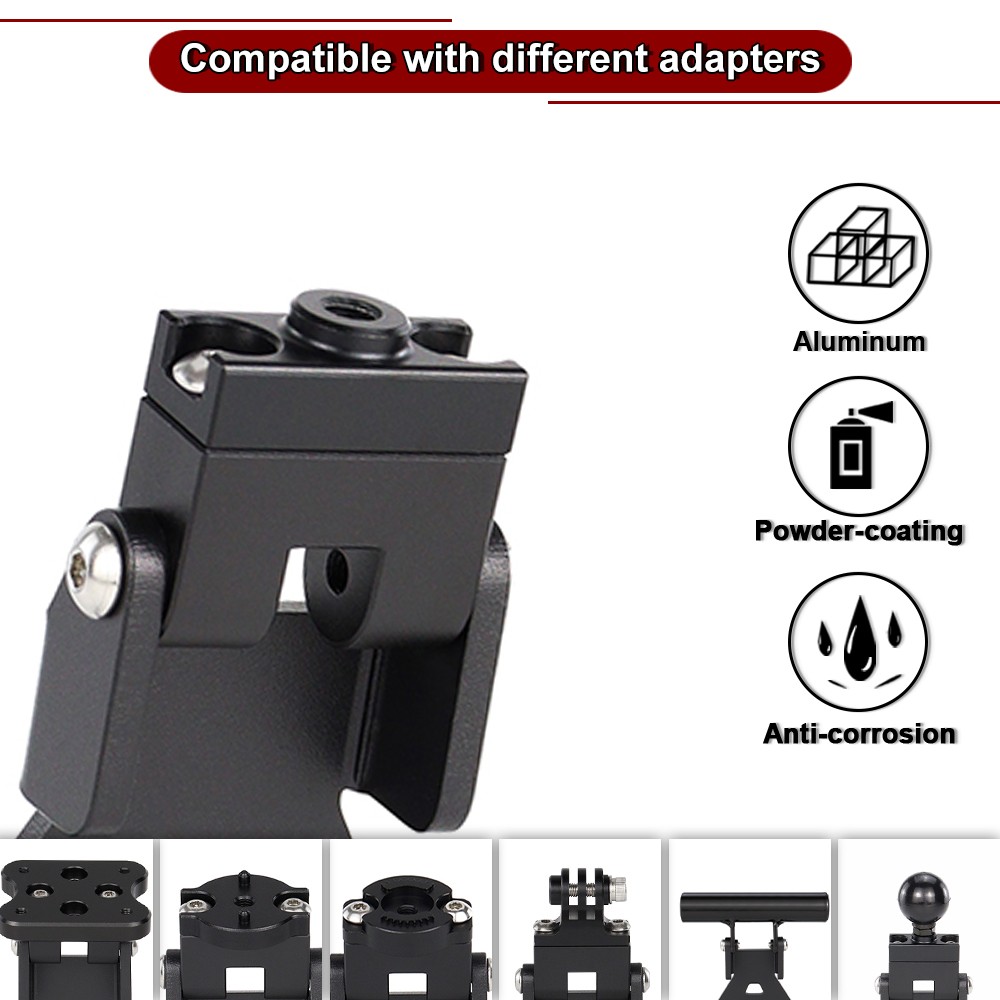 Aluminum GPS Cell Phone Mounting Support Black Fit For YAMAHA MT03 2022-2024