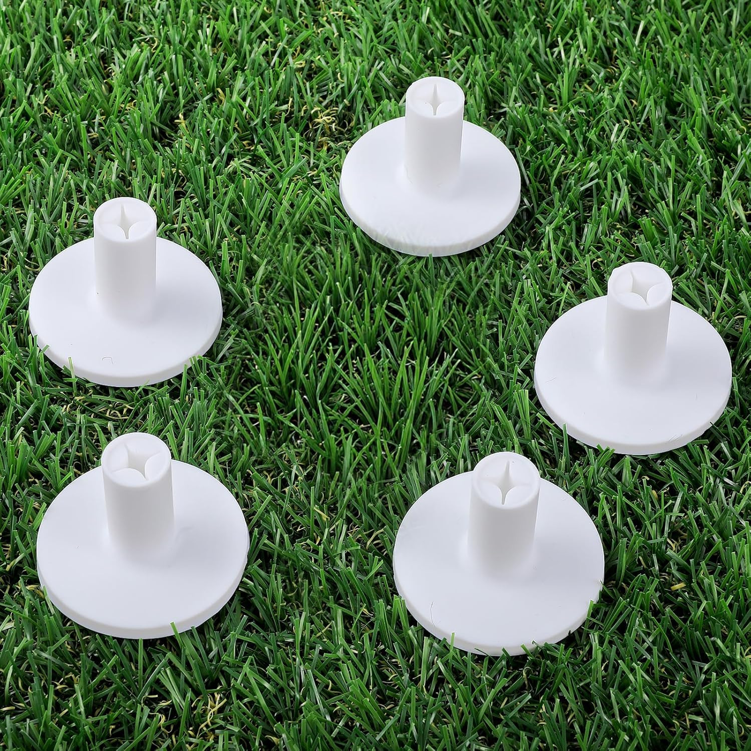Rubber Tees for Golf Mats, 5 Pack Golf Mat Simulator Tees for Driving Range & In