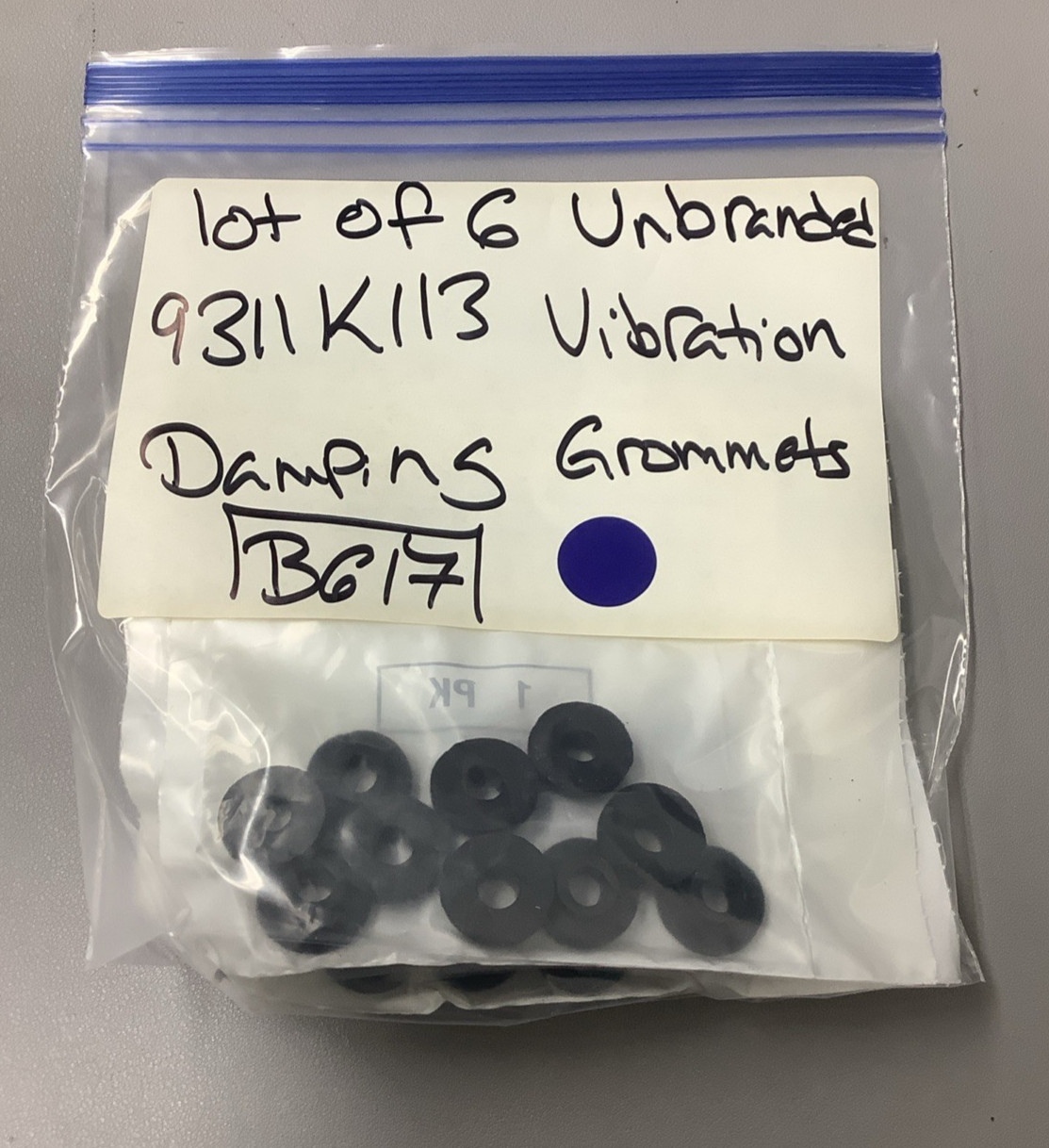 Lot of 6 10-Pks McMaster-Carr 9311K113 Vibration Damping Grommets 3/4" (b617)