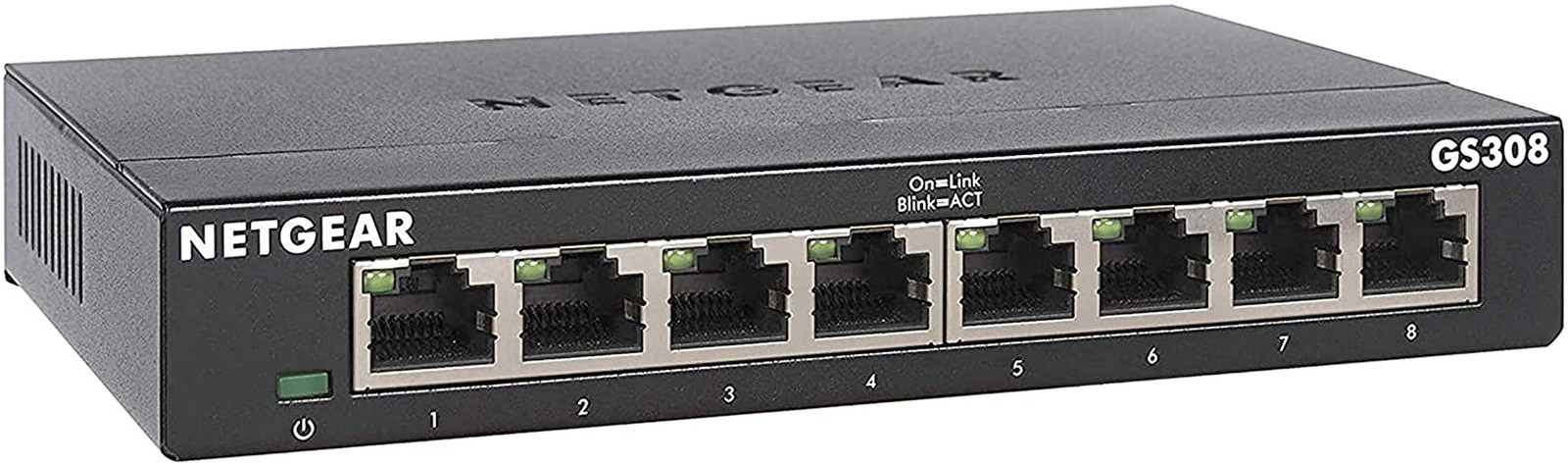 Gigabit Ethernet Unmanaged Switch Ethernet Splitter (GS308) 8 Port