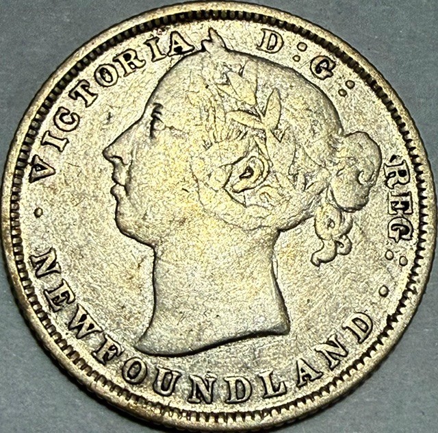 Canada - NEWFOUNDLAND - Queen Victoria - Silver 20 Cents 1882H (Heaton) - Km-4!