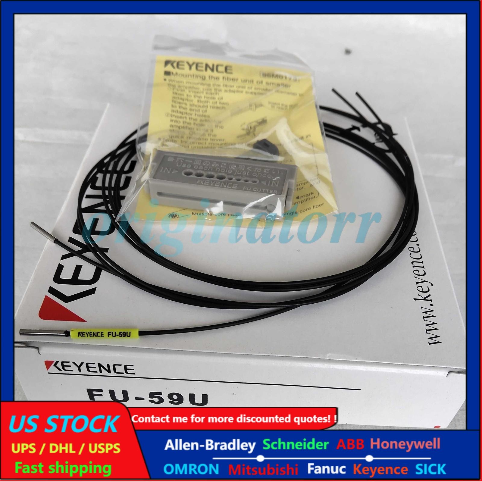 1PC Keyence FU-59U Fiber Optic Sensor FU-59U New In Box US Free TAX