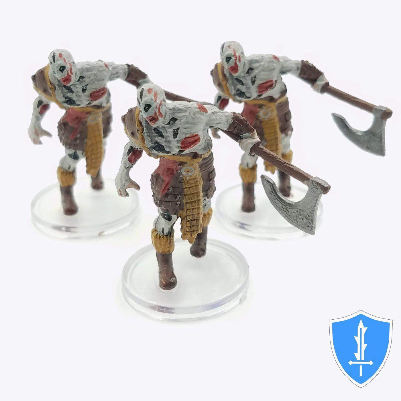 Zombie (goliath) x3 - Boneyard #1 D&D Icons of Realms Miniature