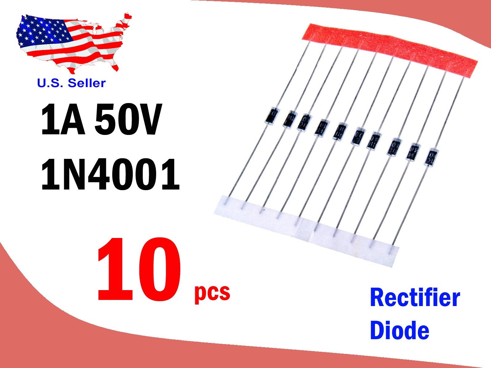 1N4001 - 1N4007 1N4148 1N5817 1N5819 Diode (5 - 20 pcs)- Free & Fast shipping