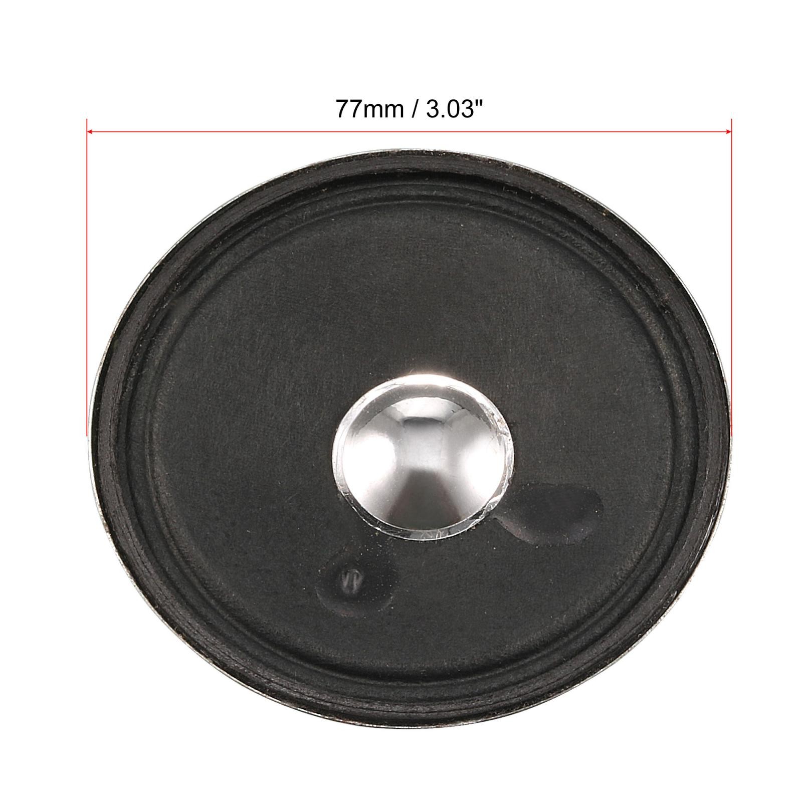 1W 8 Ohm Micro Internal Speaker Magnet Loudspeaker 77mm Dia 2pcs