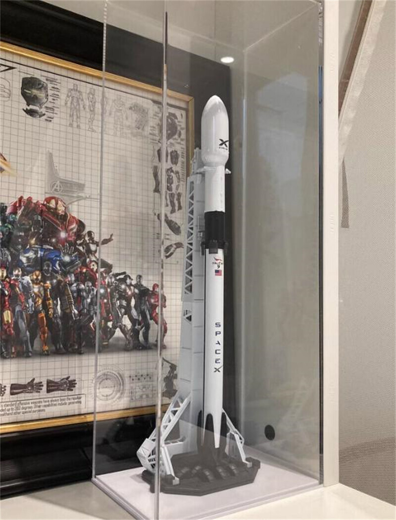 US Falcon 9 SpaceX Heavy Launch Tower Resin 1: 200 Scale Model Toy Gift 35CM
