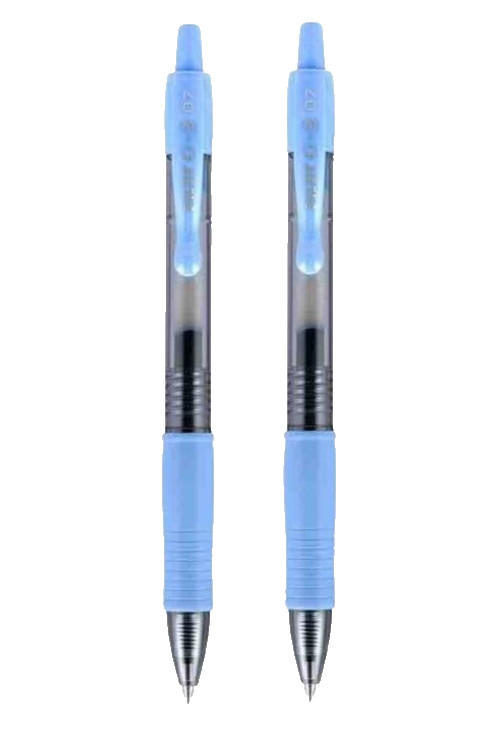 Pilot G2 Retractable Gel Pen 0.7mm Fine Periwinkle 2/Pk Refillable Office School