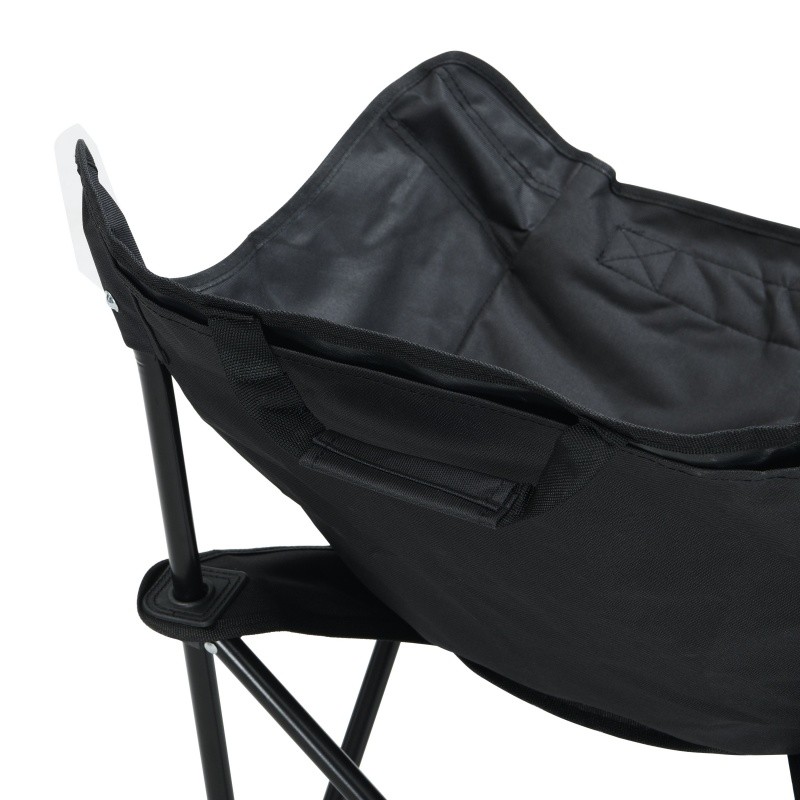 2PCS Outdoor Camping Chairs Folding/Portable, Carry Bag ,Black