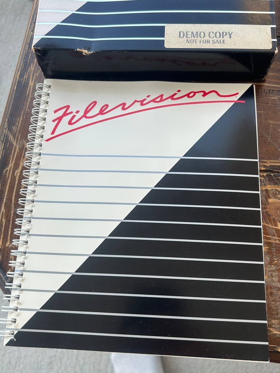 Vintage Filevision Macintosh Software Demo Copy w Box Manual & Disk