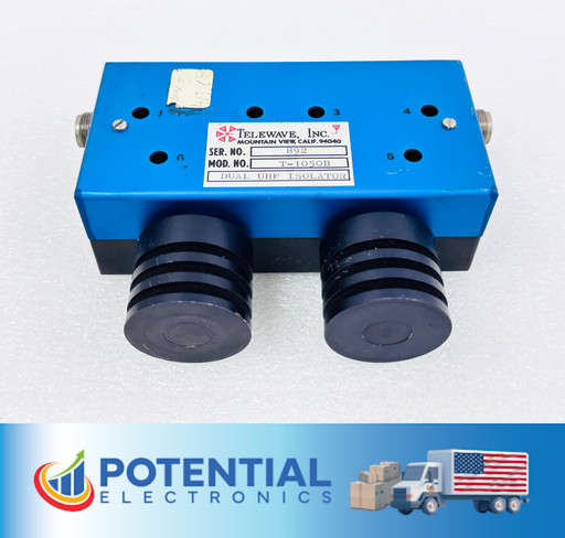 Telewave T-1050B Dual UHF RF Isolator 406-512 MHz Repeater Circulator 50Ω 🚚