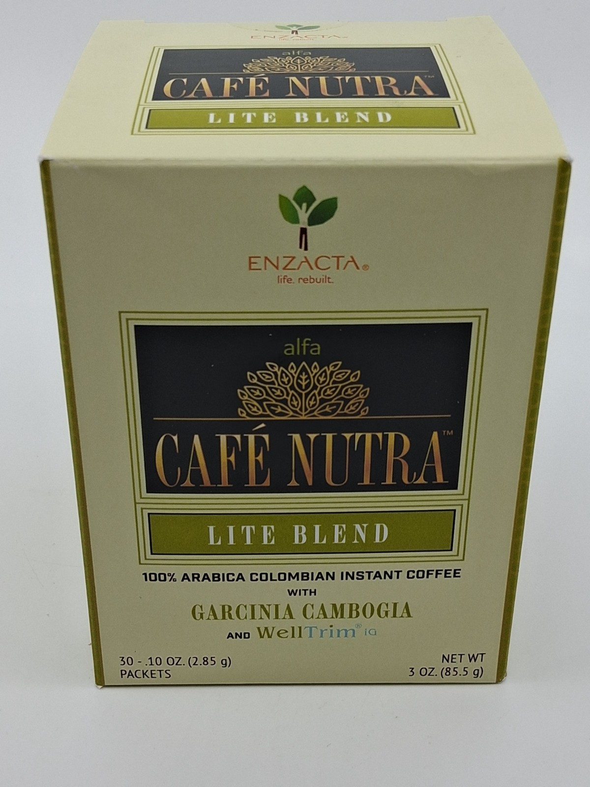 Enzacta Alfa Cafe Nutra Lite Blend  - Garcinia Cambogia 30 Packets EXP: 4/2026