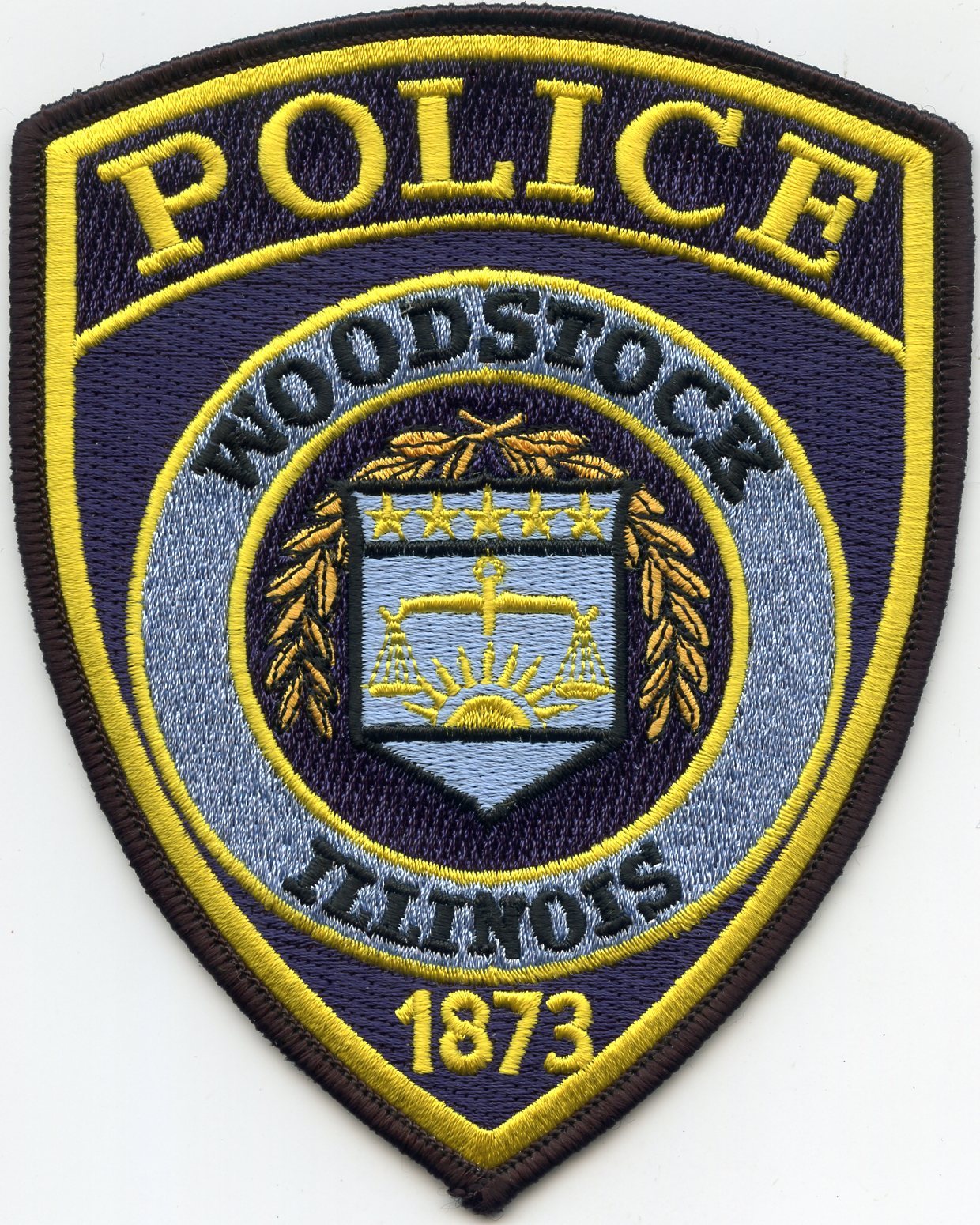 WOODSTOCK ILLINOIS IL POLICE PATCH