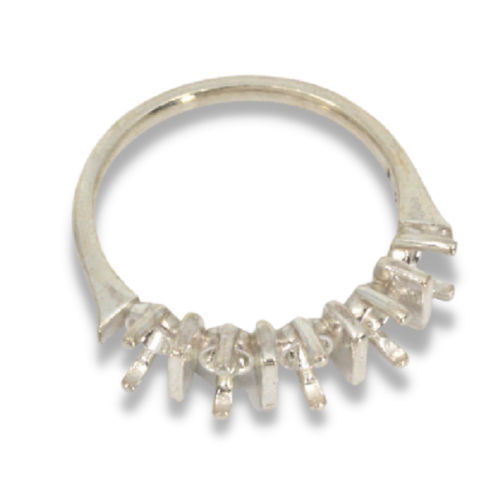 Five Stone (5) Princess Cut Mothers Ring Mounting