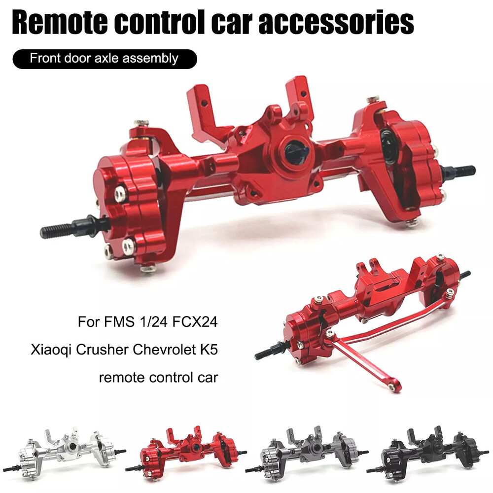 2pcs For FMS 1/24 FCX24 Crawler RC Metal Front & Rear Portal Axle Upgarde