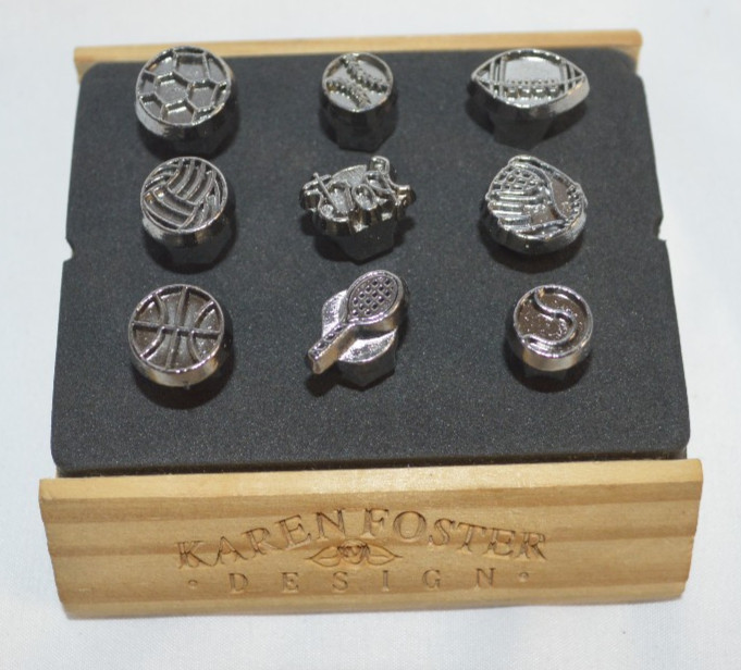 Karen Foster Designs Sports Themed Embossing Heads for Clikit