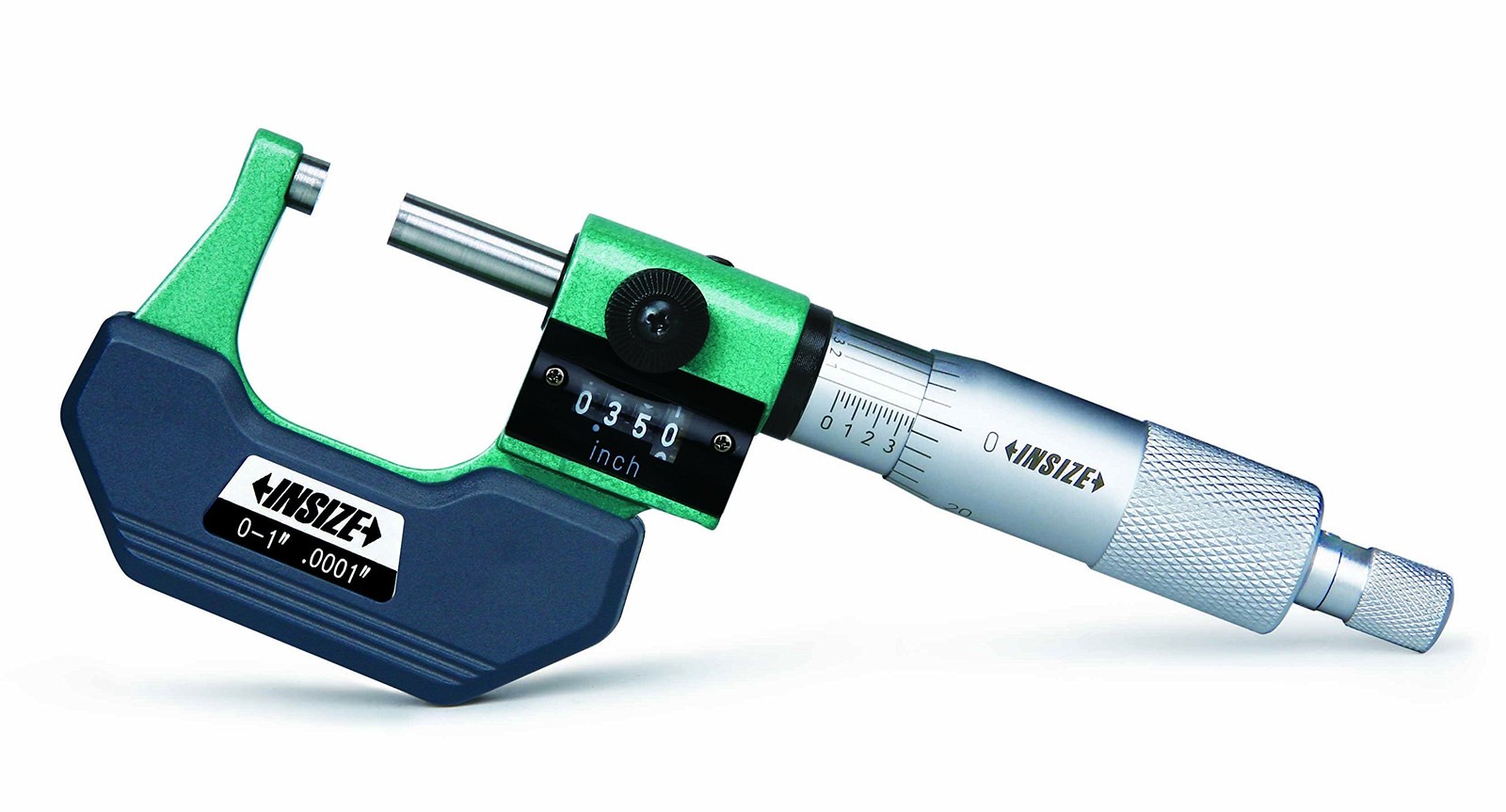 INSIZE 3400-1 Outside Micrometer with Counter, 0" -1", Counter Resolution...