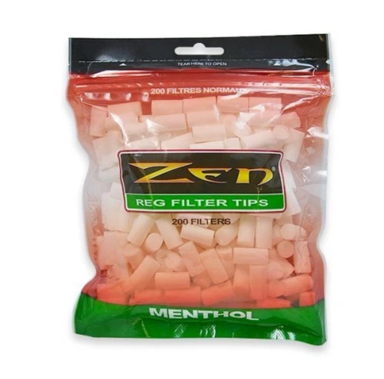 ZEN Regular Cigarette Menthol Filter Tips 200ct