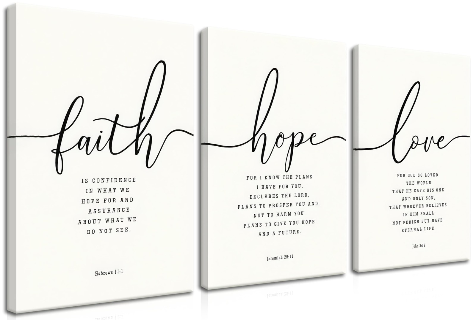 Farmhouse Bible Verses Wall Decor for Living Room - Minimalist Christian Scri...