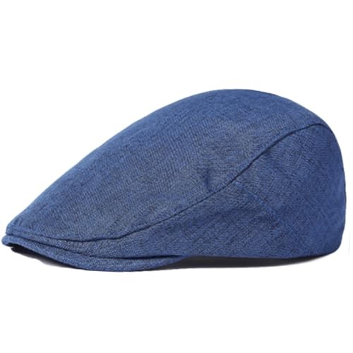 Adjustable Lightweight Newsboy Hats for Men Flat Ivy Cap Cabbie One Size Navy