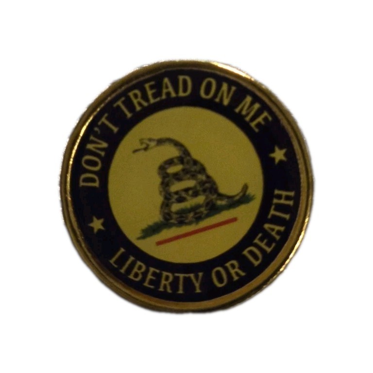 New "Don't Tread on Me"GADSDEN FLAG" Liberty Or Death Lapel Pin Military Marines