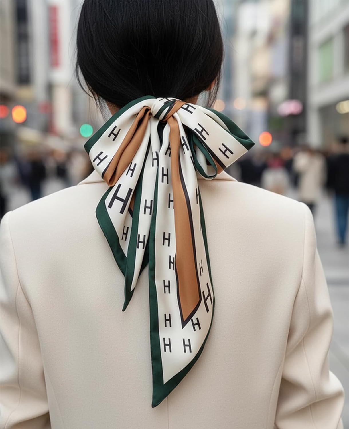 Fashion Scarf for Women - 58" Long Skinny Scarf Lightweight, Luxurious Silk Feel