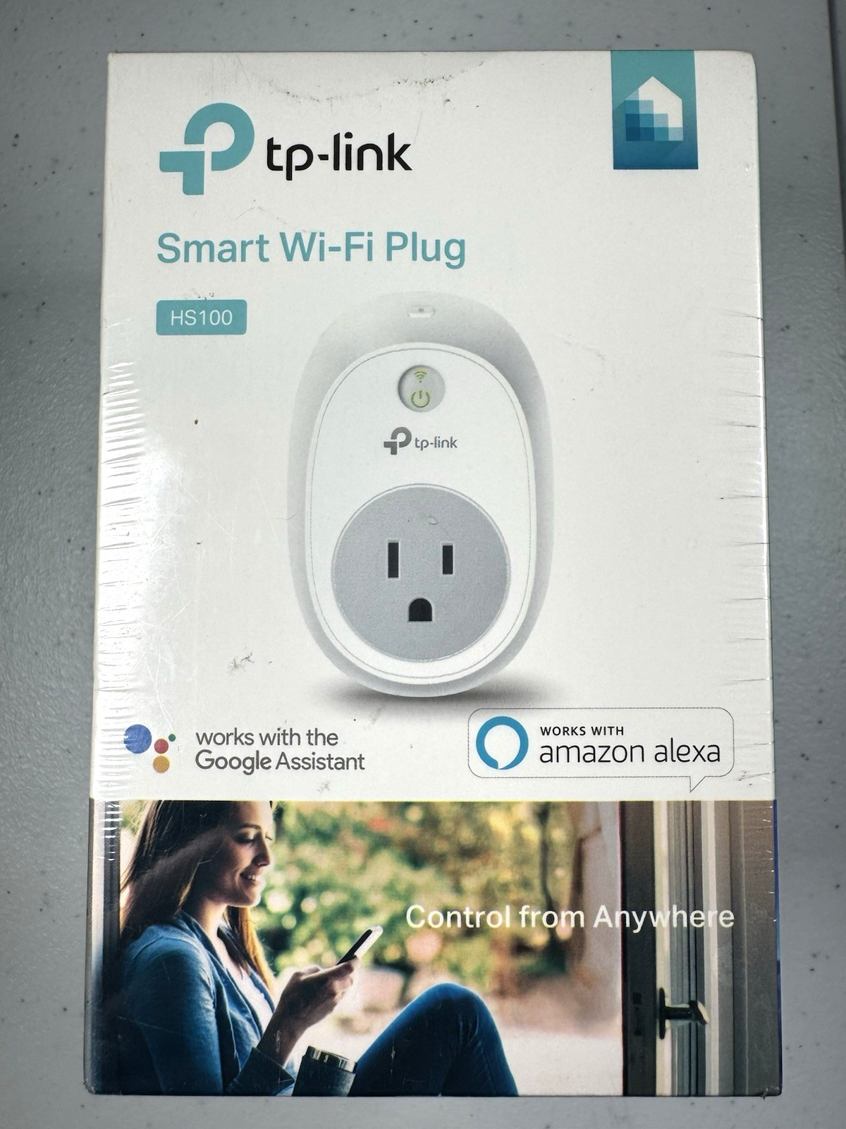 TP-Link HS100 (US) Smart Wi-Fi Plug Works with Alexa & Google Assist. NEW Sealed
