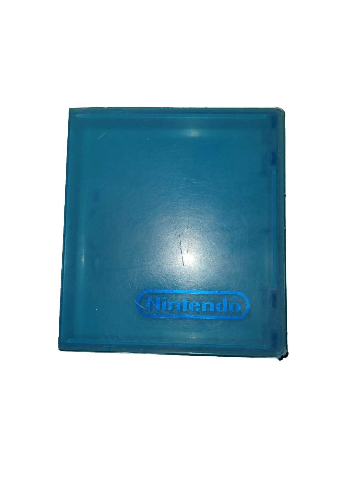 Vintage Nintendo NES Game Cart Hard Case Blue Clamshell Case